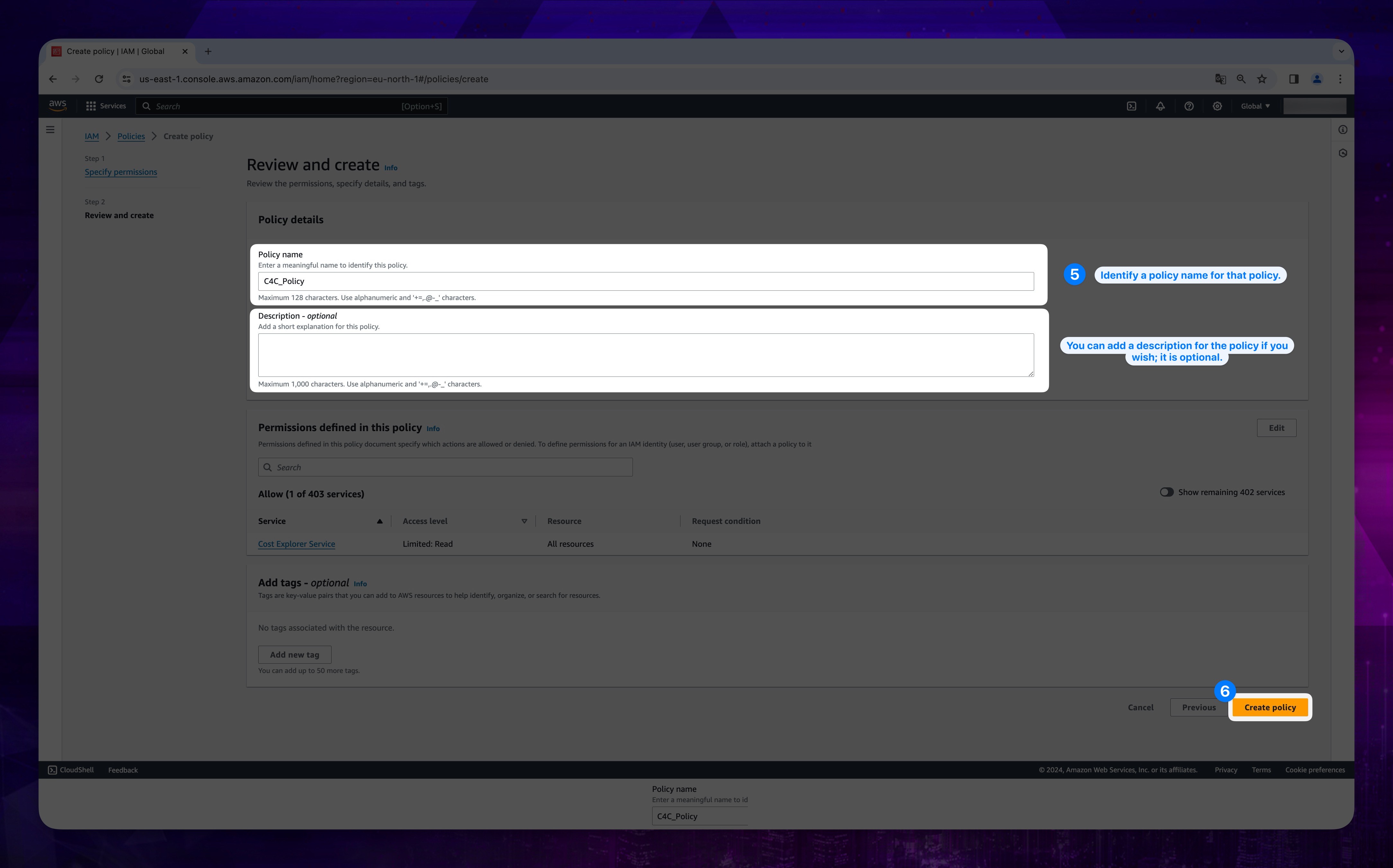 AWS Cost Step 6