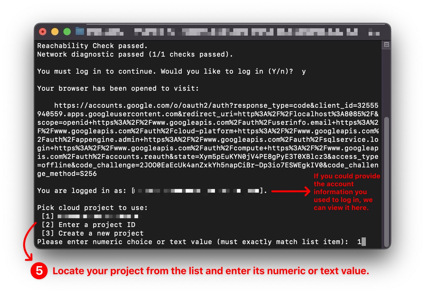 GCP Step 5