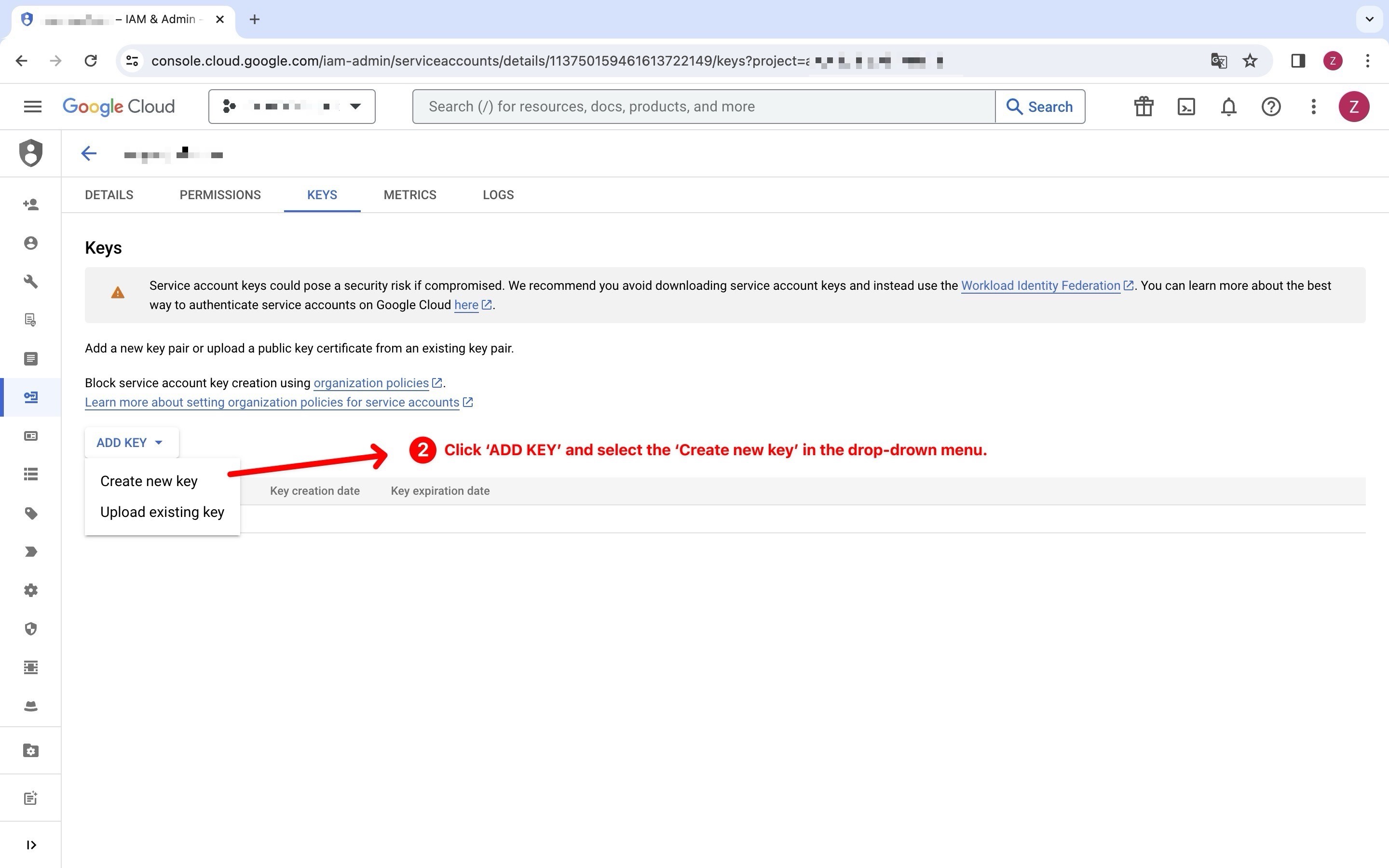 GCP Step 1
