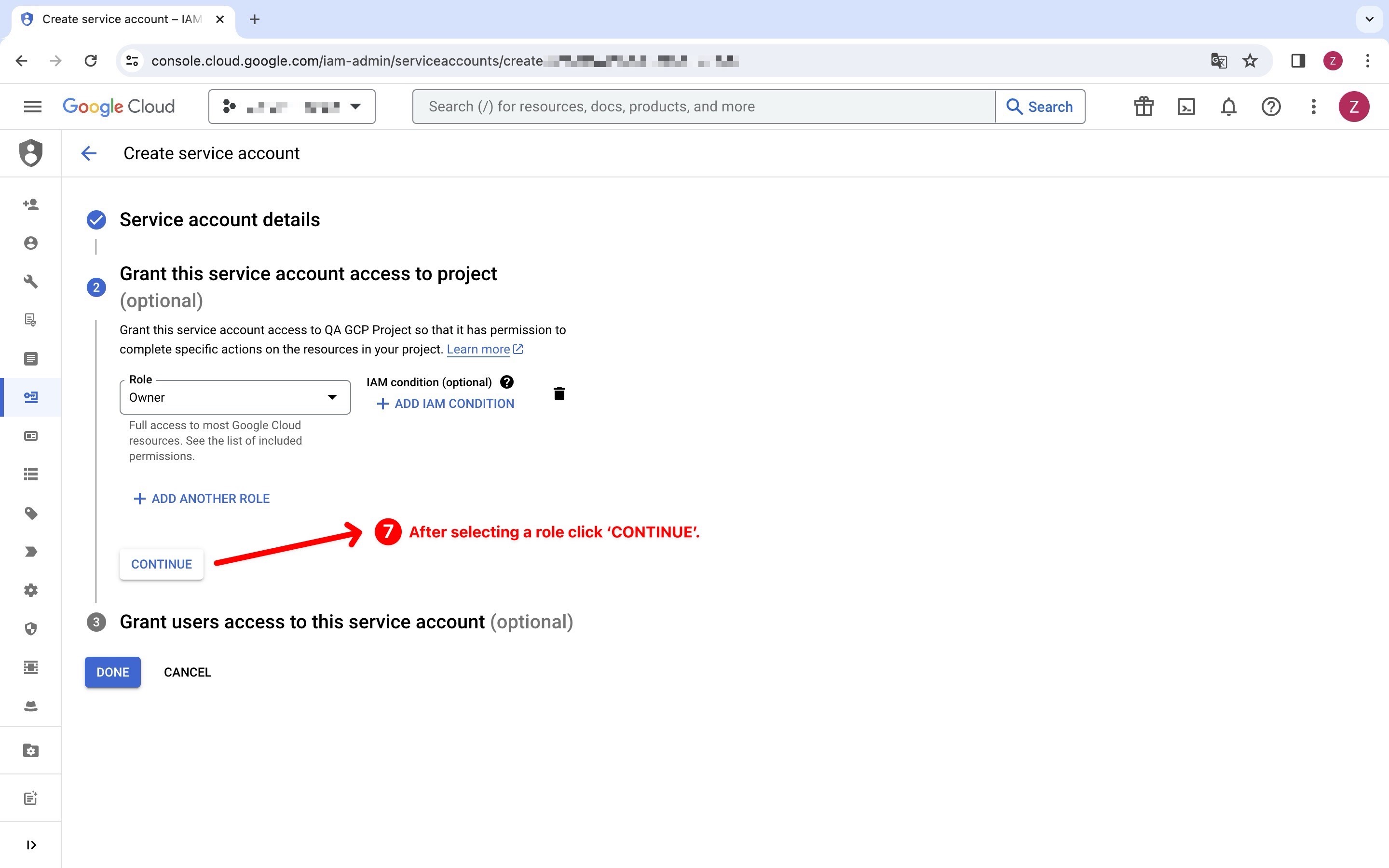 GCP Step 7